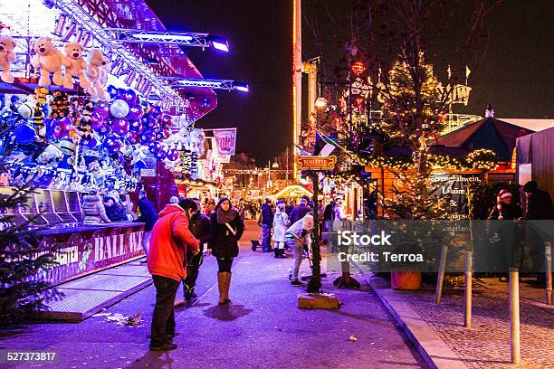 Christmas Market At Alexanderplatz In Berlin Stock Photo - Download Image Now - Built Structure, Business Finance and Industry, Celebration