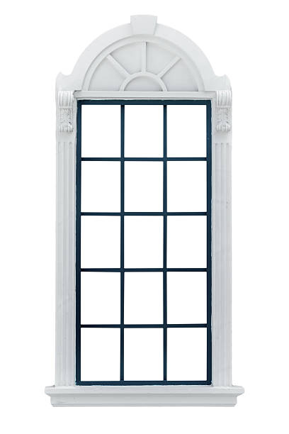 Modern Window. with clipping path stock photo