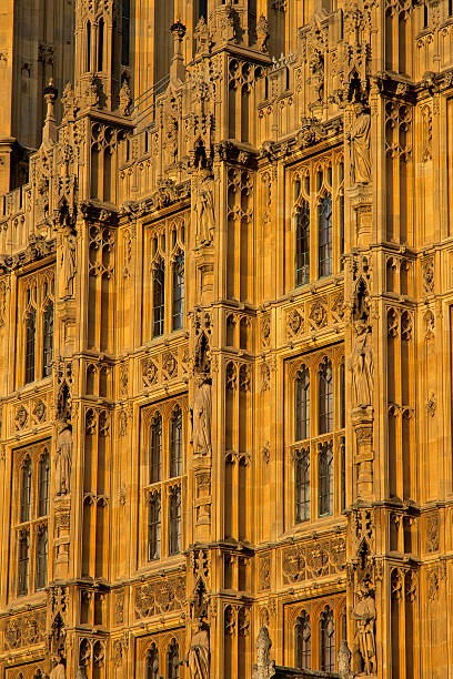 istock Close up of Parliament windows 527374765