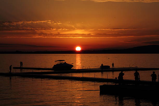 istock Golden sunset in Gelendzhik. 527392825