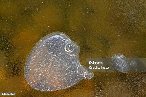 Bubbles Under The Ice Stock Photo - Download Image Now - Bubble, Clean, Close-up