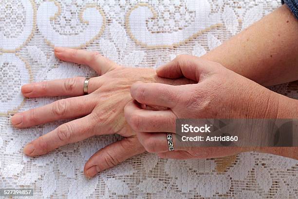 Itchy Skin Stock Photo - Download Image Now - Scratching, Senior Adult, Adult
