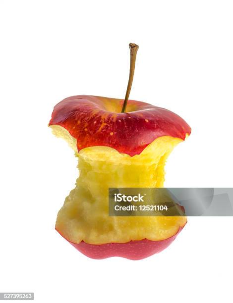 Half Eaten Apple Stock Photo - Download Image Now - Apple - Fruit, Biting, Close-up