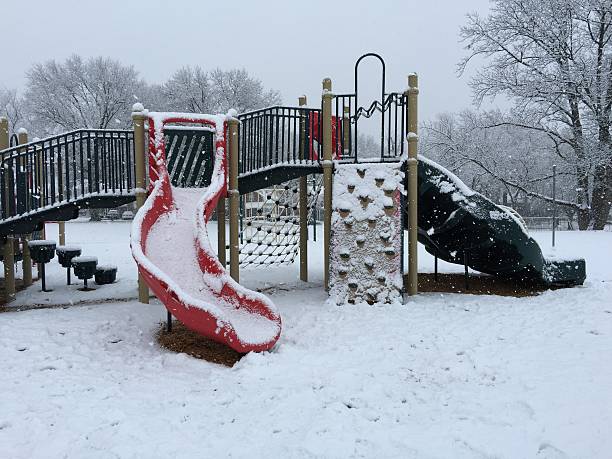 istock Snow at the playground 527396253