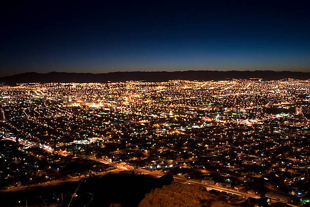 istock Chihuahua city night panoramic, Mexico 527396889