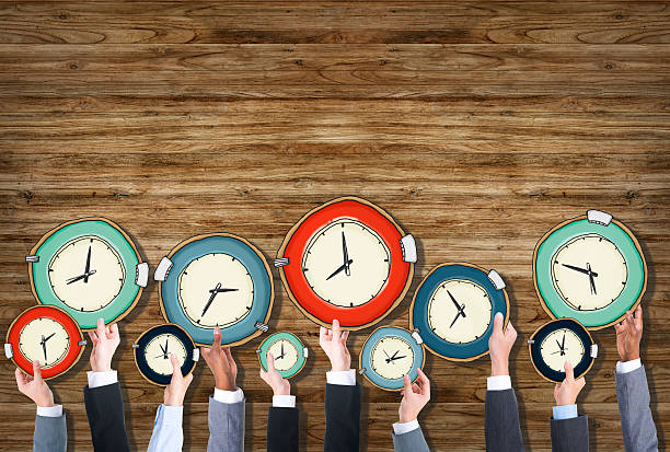 istock Multiethnic Group of Business People with Time Concept 527396953
