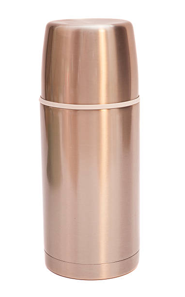 istock Steel thermos isolated on white background 527398485