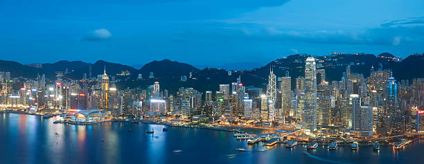 istock Hong Kong City at dusk 527398487