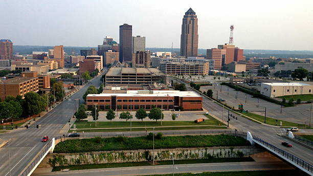 istock Des Moines Iowa Skyline Summer 527398963