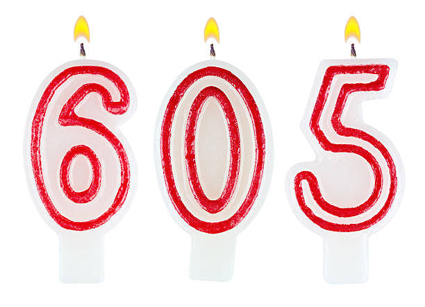 istock candles number six hundred five isolated on white background 527438247