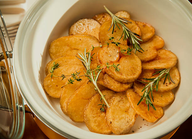 Potato Chips Homemade stock photo