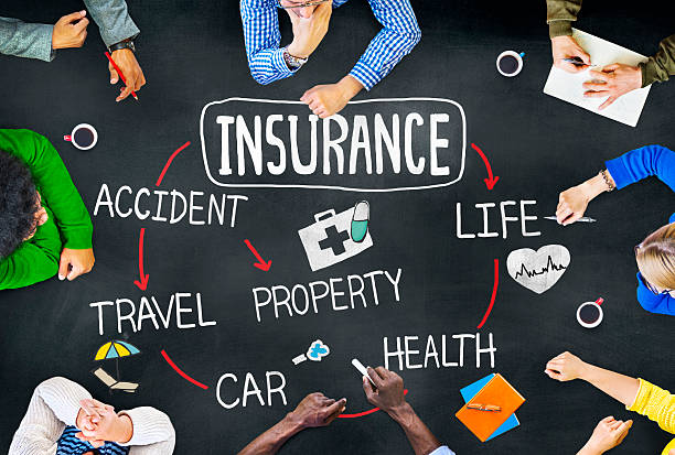 istock Group of Multiethnic People Discussing About Insurance 527439085