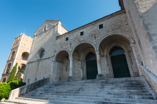 Osimo (Ancona, Marches, Italy): exterior of the medieval cathedral