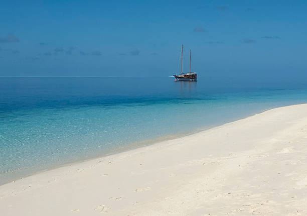 Navio no mar - foto de acervo