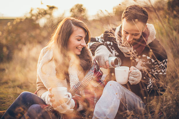 istock Autumn picnic for two 527444153