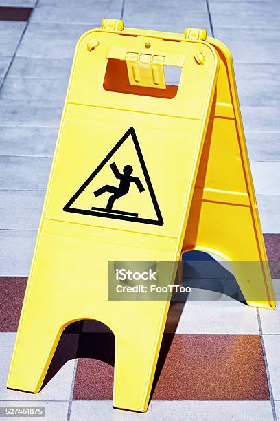 Caution Wet Floor Sign Stock Photo - Download Image Now - Alertness, Caution Wet Floor, Color Image