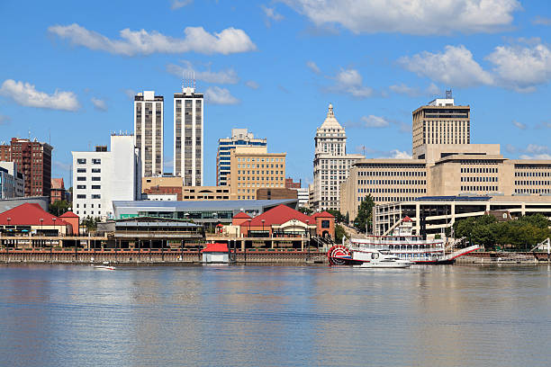 Peoria, Illinois Riverfront stock photo