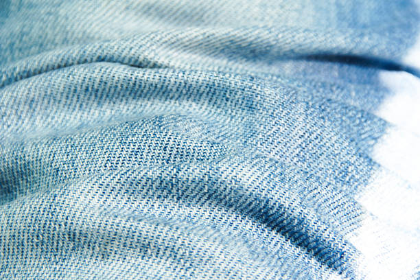 Texture of Blue Denim Jeans Background stock photo