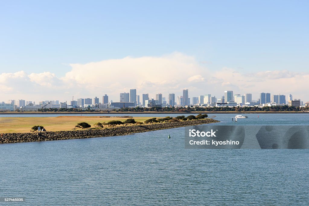High-rise building of the Tokyo view in the distance High-rise building of the Tokyo bay area view in the distance. Architecture Stock Photo