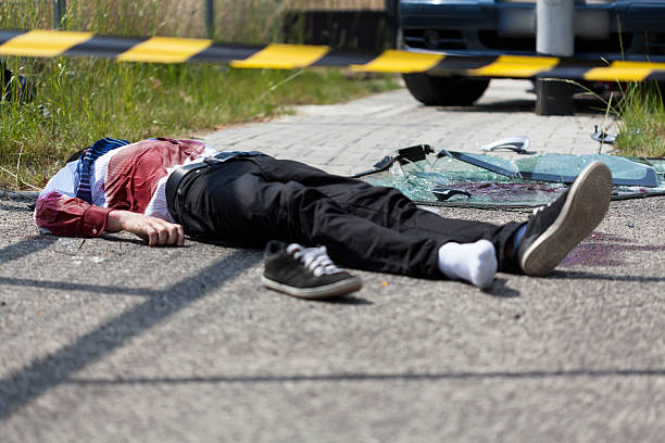 istock Dead casualty after a car crash 527465049