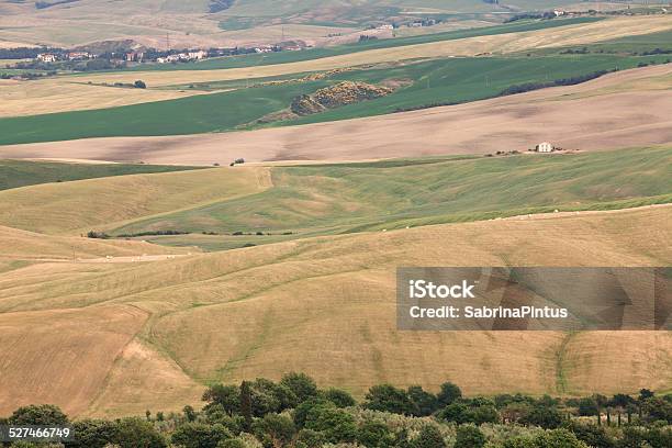 Val Dorcia Tuscany Landscape Italy Stock Photo - Download Image Now - Agricultural Field, Agriculture, Cottage