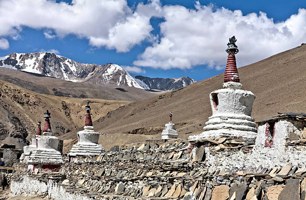 encurtar em ladakh - tibet monk architecture india - fotografias e filmes do acervo