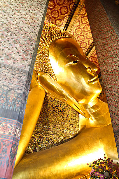 istock Reclining Buddha gold statue ,Wat Pho, Bangkok, Thailand. 527468929