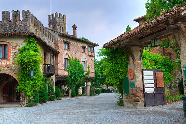 Alleyway. Grazzano Visconti. Emilia-Romagna. Italy.