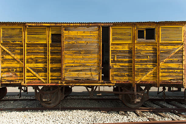 trem de vagão - death camp imagens e fotografias de stock