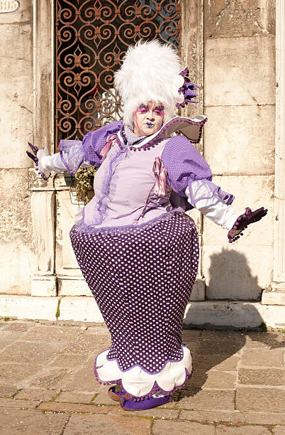 venice carnival 2012 - san zaccaria horizontal looking at camera outdoors stock-fotos und bilder