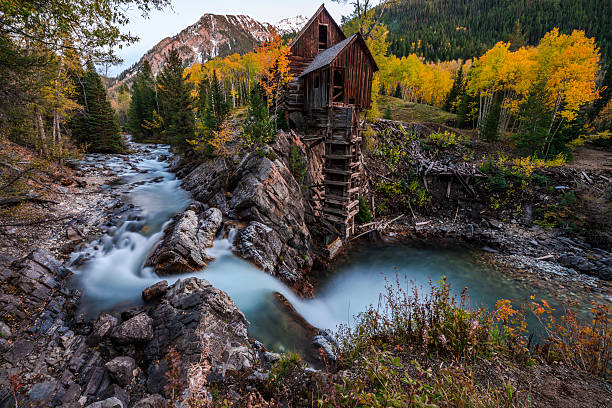 istock Autumn in Crystal Mill Colorado Landscape 527491879