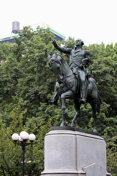 istock Equestrian statue of General George Washington 527492281