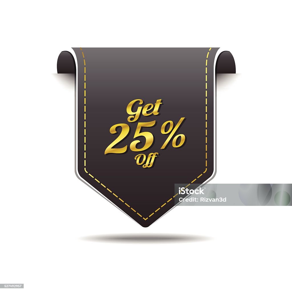 Get 25 Percent golden Vector Icon Design Accessibility stock vector