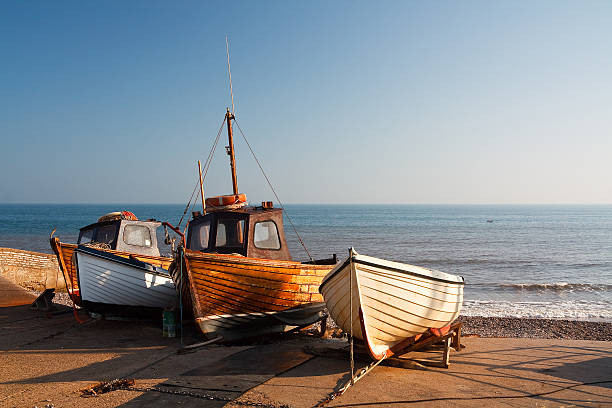 istock Boats on the beach, UK. 527492991