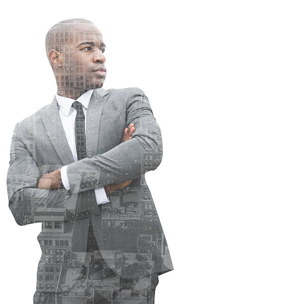 istock business on the city - double exposure 527494809