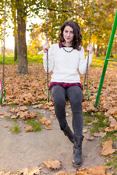 istock Woman portret in autumn leaf 527510687