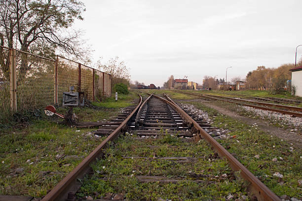 istock The crossover on the railway 527512537