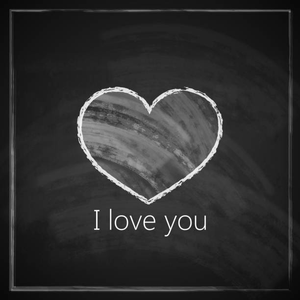 istock I love you. abstract vintage background with chalkboard texture for 527513221