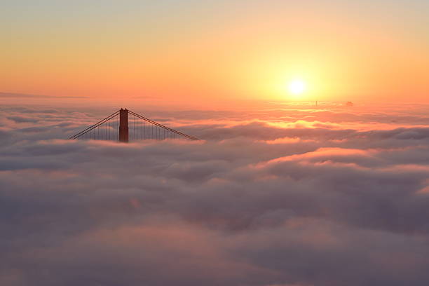 istock Golden Gate Bridge Fog at Sunrise 527513479