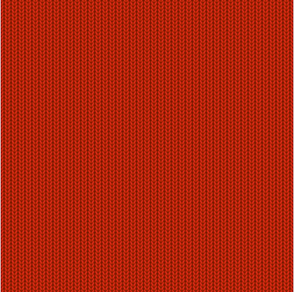 Seamless background, red knitted pattern, illustration.
