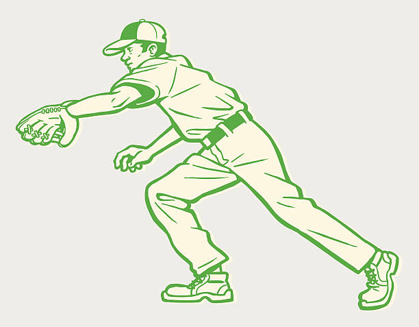 baseballista się po ball - baseball cap men style cap stock illustrations