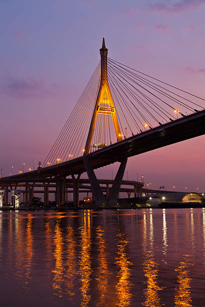 istock Bridge industry. Bangkok at night. 527516841