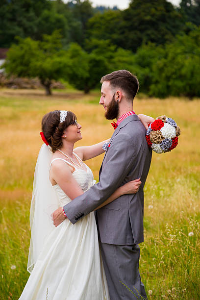 istock Hipster Bride and Groom Portrait 527518359