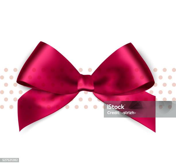 Gentleman Label Vector Design Elegant Style Red Ribbon Bow Tie Realistic  Illustration Stock Illustration - Download Image Now - iStock