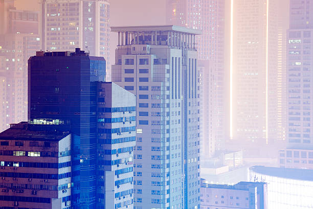 istock Nanjing buildings at night 527525806