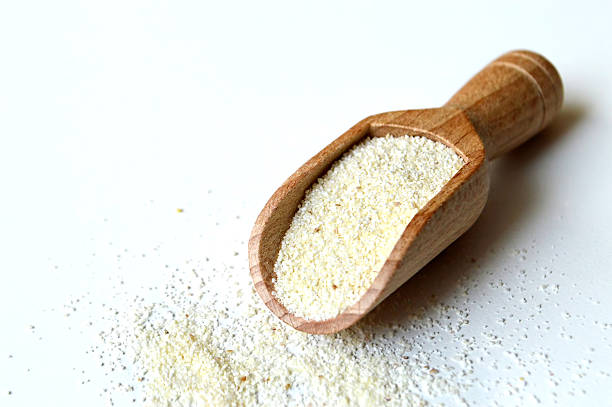 istock Semolina flour in scoop 527526374