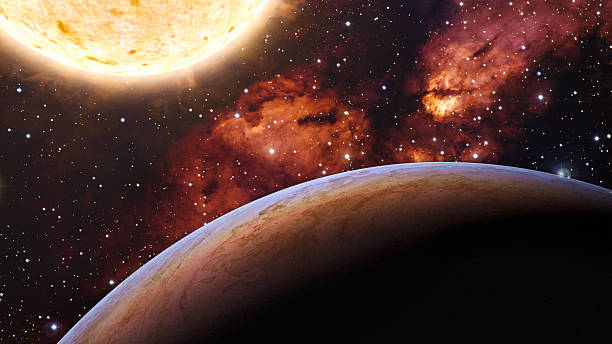 istock Alien Exo Planet. Elements of this image furnished by NASA 527526462