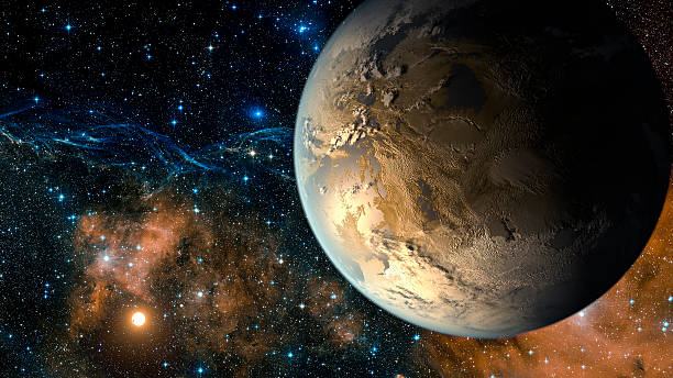 istock Alien Exo Planet. Elements of this image furnished by NASA 527527018