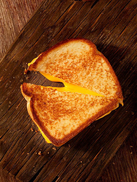sanduíche de queijo grelhado - cheese sandwich imagens e fotografias de stock