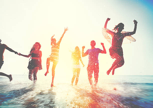 istock Friendship Freedom Beach Summer Holiday Concept 527531942